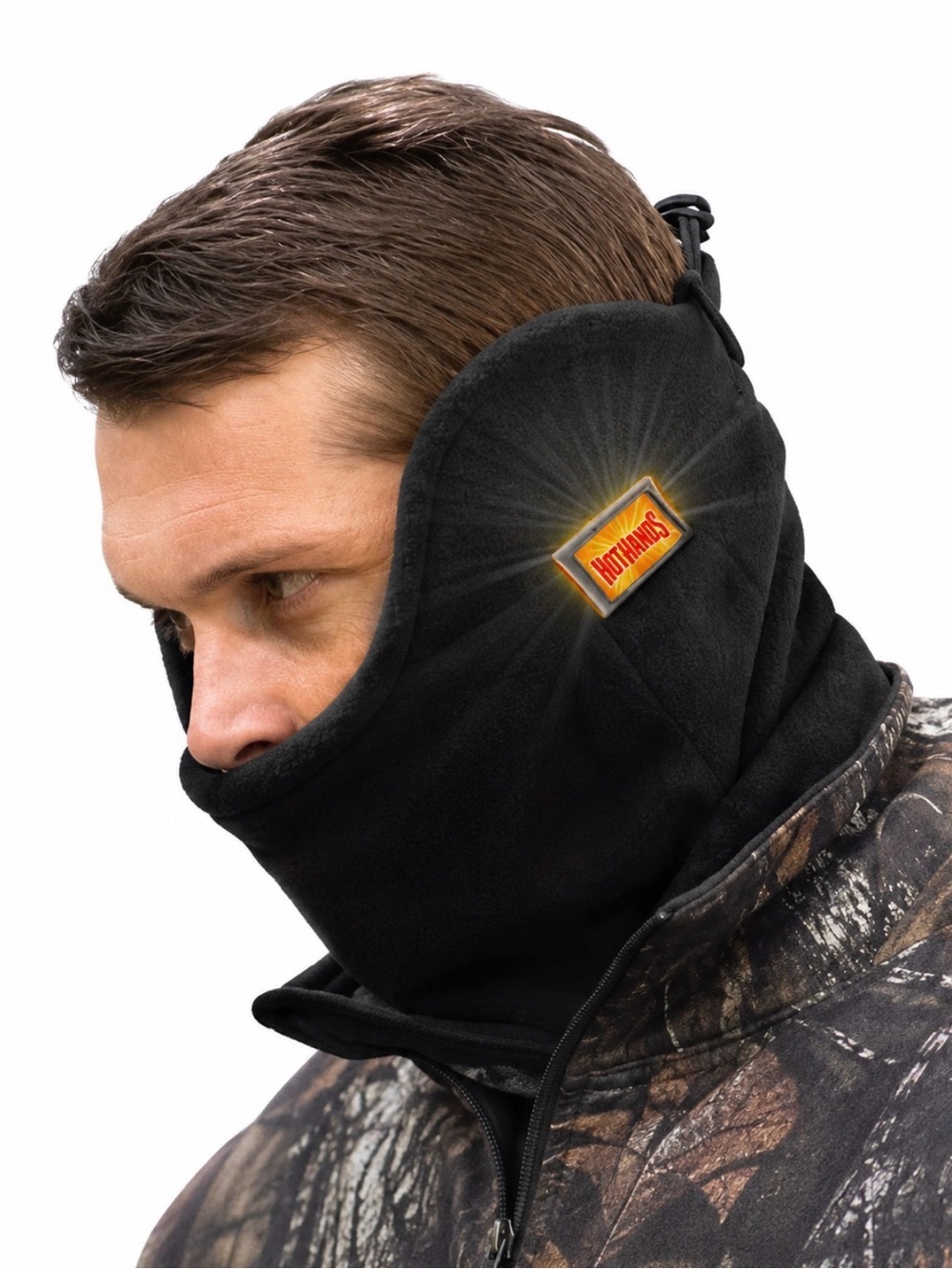 Black Fleece Neck Gaiter – Men’s Thermal Coverage